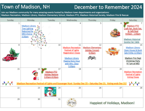 Madison December to Remember Calendar 2024